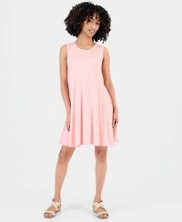 Style & Co Petite Printed Sleeveless Flip Flop Dress, Macy's Exclusive
