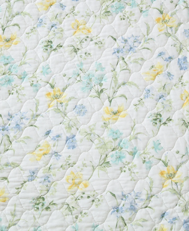 Laura Ashley Poppy Meadow Reversible 3-Pc. Quilt Set