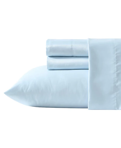 Laura Ashley Solid Satin Bliss -Pc. Sheet Set