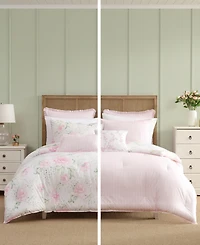 Laura Ashley Serenity Roses Reversible 5-Pc. Comforter Set, Twin