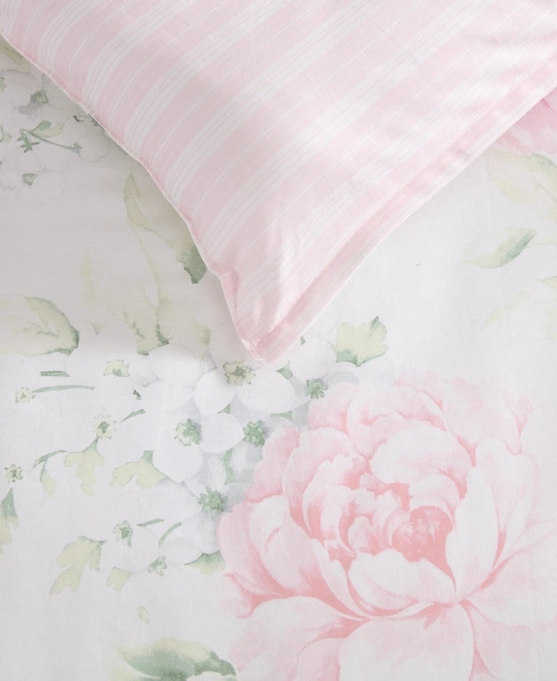 Laura Ashley Serenity Roses Reversible 7-Pc. Comforter Set