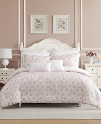Laura Ashley Pamelas Posies Reversible 5-Pc. Comforter Set, Twin