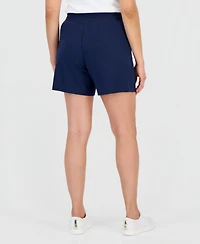 Style & Co Petite Lux French Terry Knit Pull-On Shorts, Macy's Exclusive