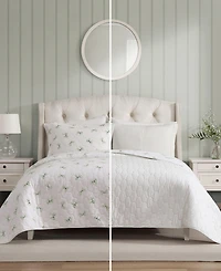 Laura Ashley Bouncy Bows Reversible 3-Pc. Quilt Set, King