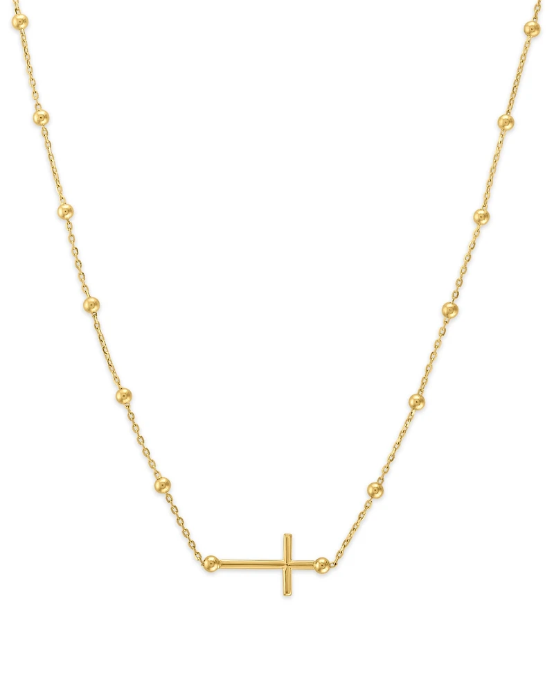 Macy's Beaded Chain Necklace in 10k Gold