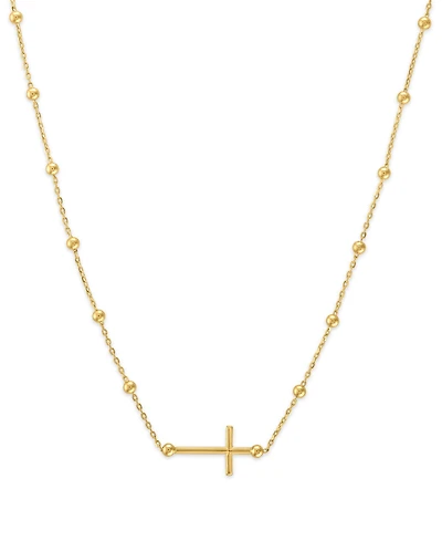 Macy's Beaded Chain Necklace in 10k Gold
