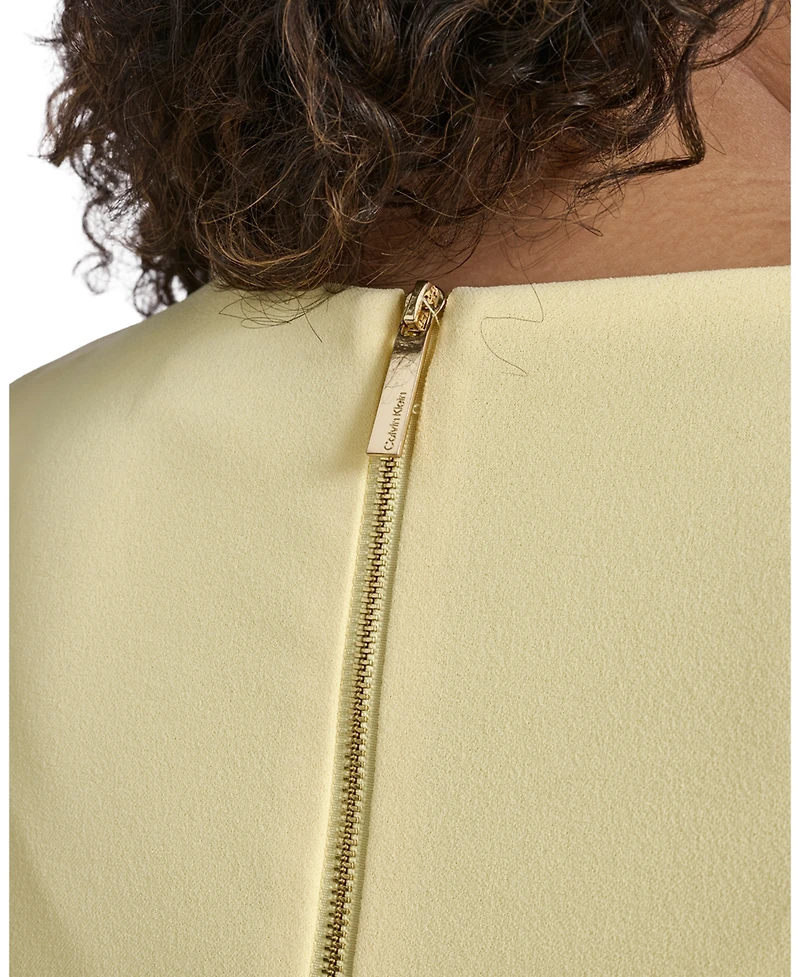 Calvin Klein Plus Tulip Sleeveless Sheath Midi Dress