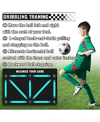 peneyon Football Footstep Agility Training Mat - Non-Slip, Silent Equipment for All Ages & Levels to Improve Speed, Strength & Coordination