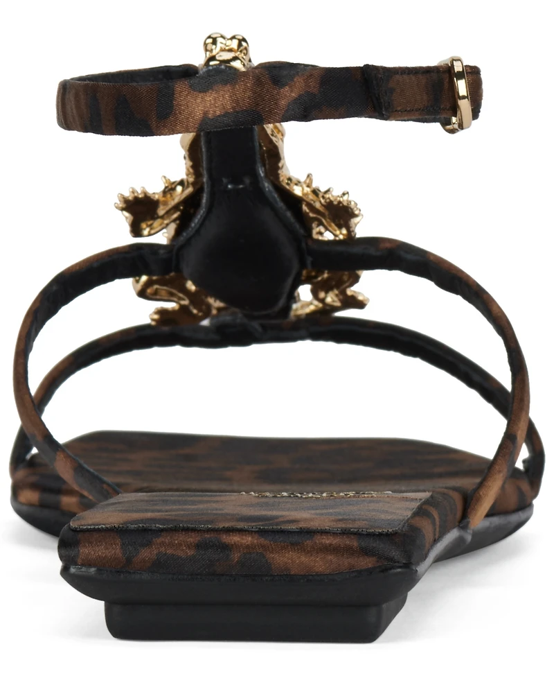 Jeffrey Campbell Women's T-Strap Square Toe Flat Sandals