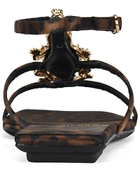 Jeffrey Campbell Women's T-Strap Square Toe Flat Sandals