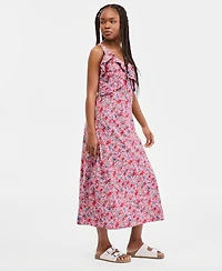 Liverpool Los Angeles Women's Sleeveless Ruffle-Front Maxi Dress