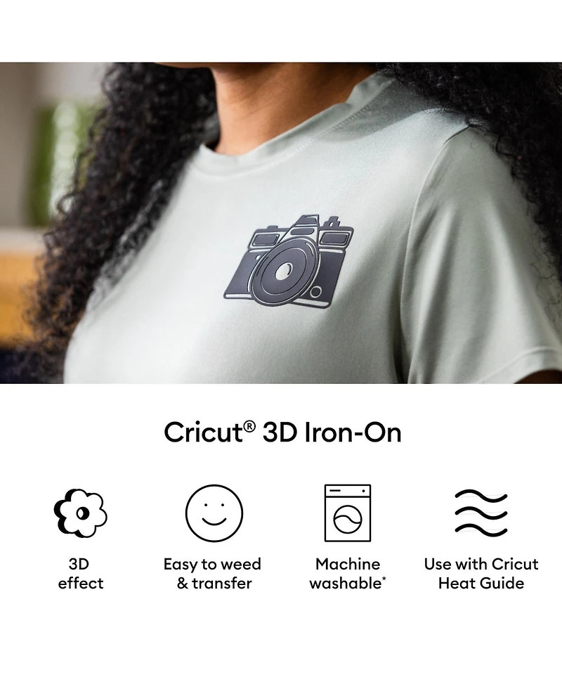 Cricut 3D Iron-On, Bold Sampler 12 in x 12 in (5 ct)