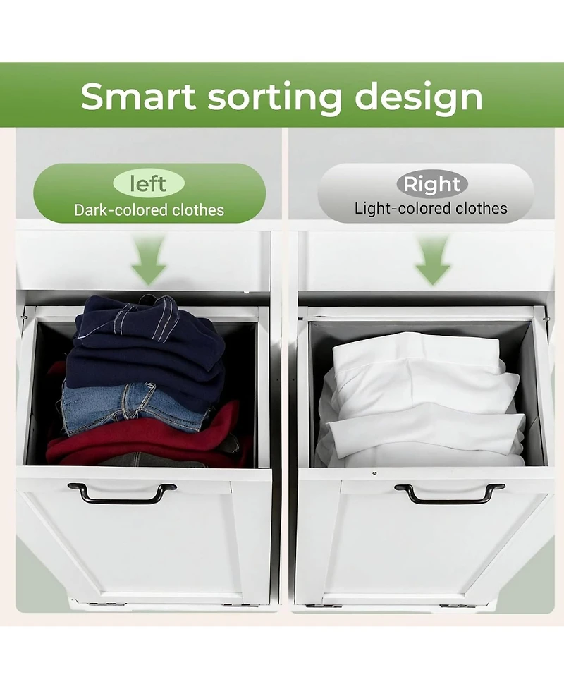 Rainsken Laundry Hamper Cabinet