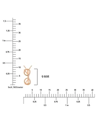 Macy's Diamond Accent Sunglasses Necklace in 14k Rose Gold Over Sterling Silver