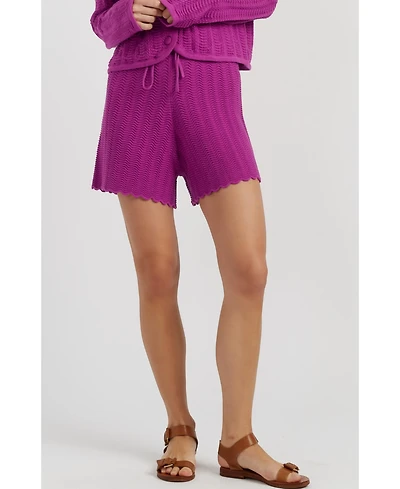 Chinti & Parker Women's Cotton Crochet Shorts