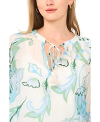 Vince Camuto Women's Long-Sleeve Oversized Tie-Front Top