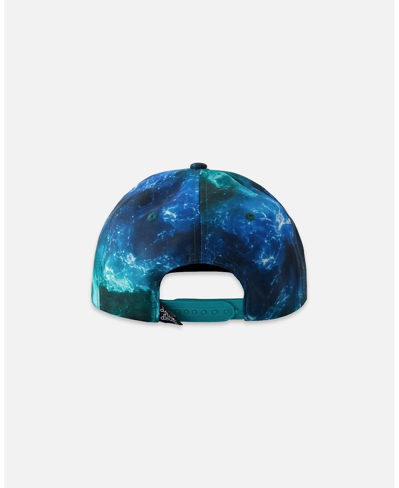 Deux par Deux Baby Boys Cap with Wave Print