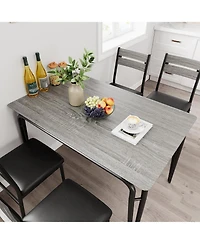 gaomon Dining Table Set for 4, Small Square Table and Chairs, 5 Piece Kitchen and Dining Set for Compact Spaces