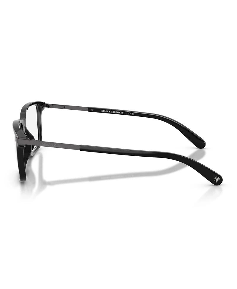 B by Brooks Brothers Men's Rectangle Eyeglasses, BB2081U