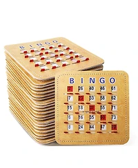 Gse Games & Sports Expert Shutter Bingo Cards, Easy-Read Large Print Bingo Cardboard with Sliding Windows (100-Pack)