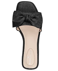 Bandolino Women's Violeta Bow Flat Slide Sandals