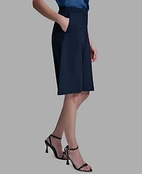 Bcbg Women's High Rise Knee Length Long Shorts