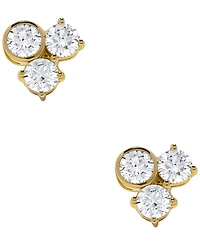 Macy's Diamond (1 ct. t.w.) Stud Earrings in 14k Yellow Gold