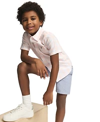 Tommy Hilfiger Boys' 2T-7 Button-Front Shirt and Shorts, 2-Piece Set