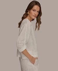 Donna Karan Weekend Women's Crewneck Dolman-Sleeves Blouse