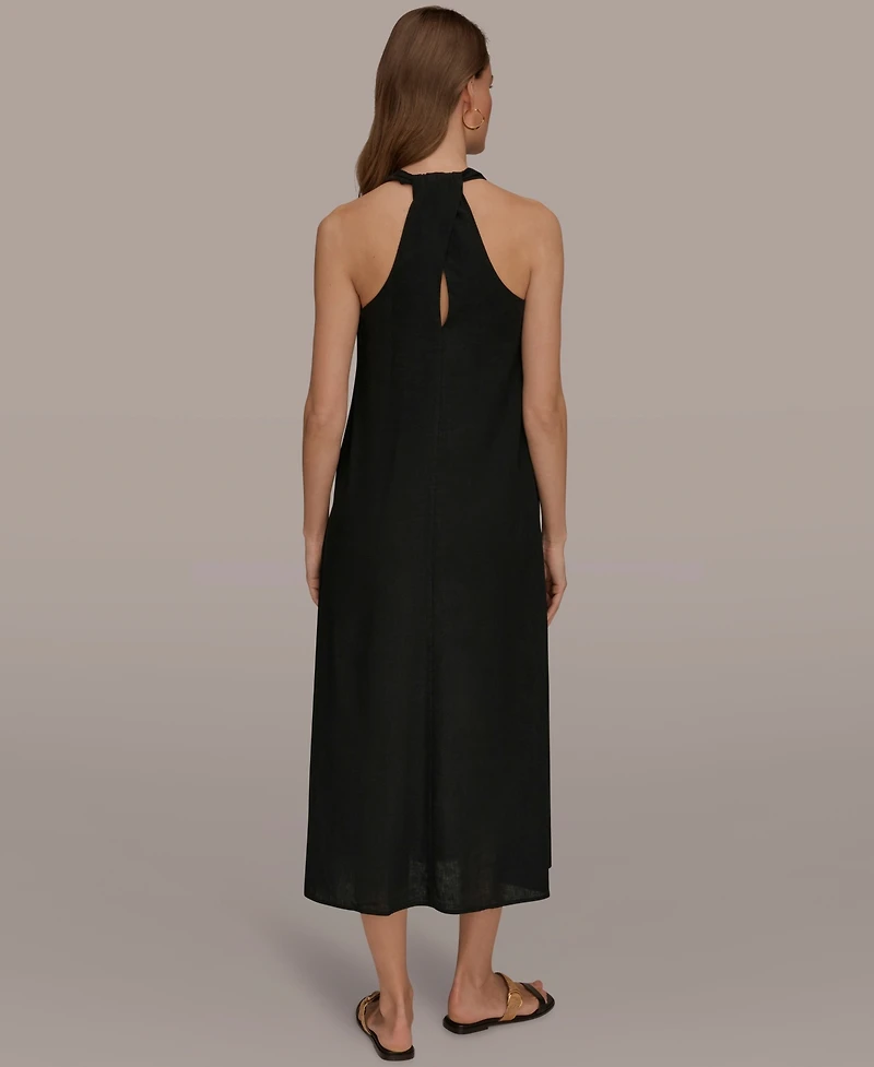 Donna Karan Weekend Women's V-Neck Midi Dress