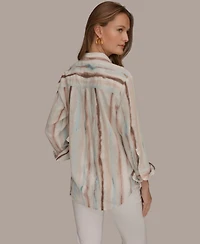 Donna Karan Weekend Women's Long-Sleeve Button-Down Shirt