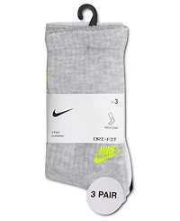 Nike Kids' 5-7 Embroidered Logo Crew Socks, 3-Pack