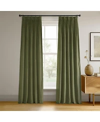 Half Price Drapes French Pleat Signature Velvet Blackout Curtain