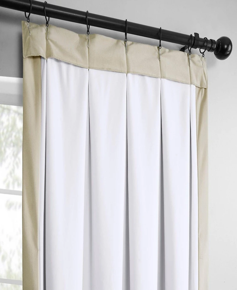 Half Price Drapes French Pleat Heritage Plush Velvet Room Darkening Curtain