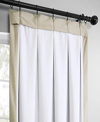 Half Price Drapes French Pleat Heritage Plush Velvet Room Darkening Curtain
