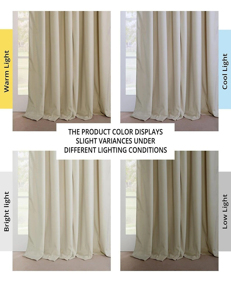 Half Price Drapes French Pleat Heritage Plush Velvet Room Darkening Curtain