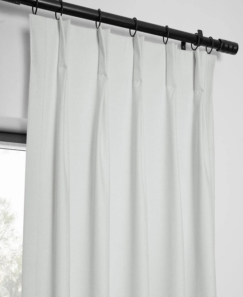 Half Price Drapes French Pleat Performance Linen Hotel Blackout Curtain