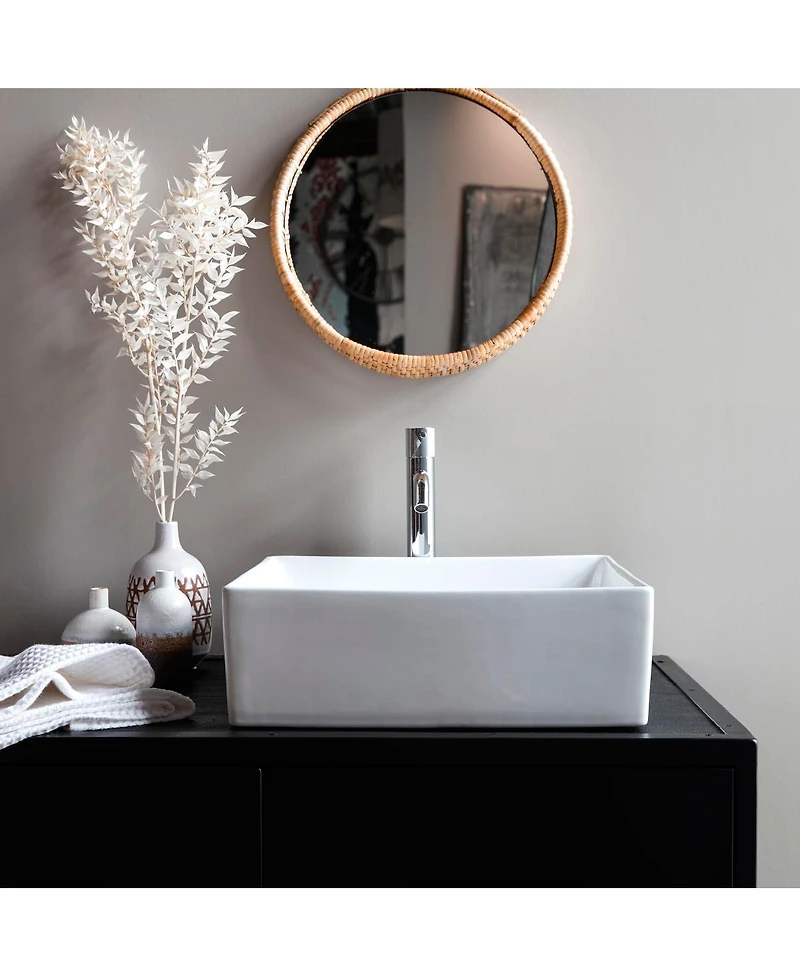 Tikamoon Lada ceramic bathroom basin