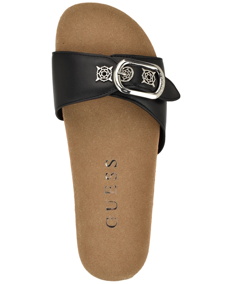 Guess Women's Locela Ornamented Cork Footbed Sandals
