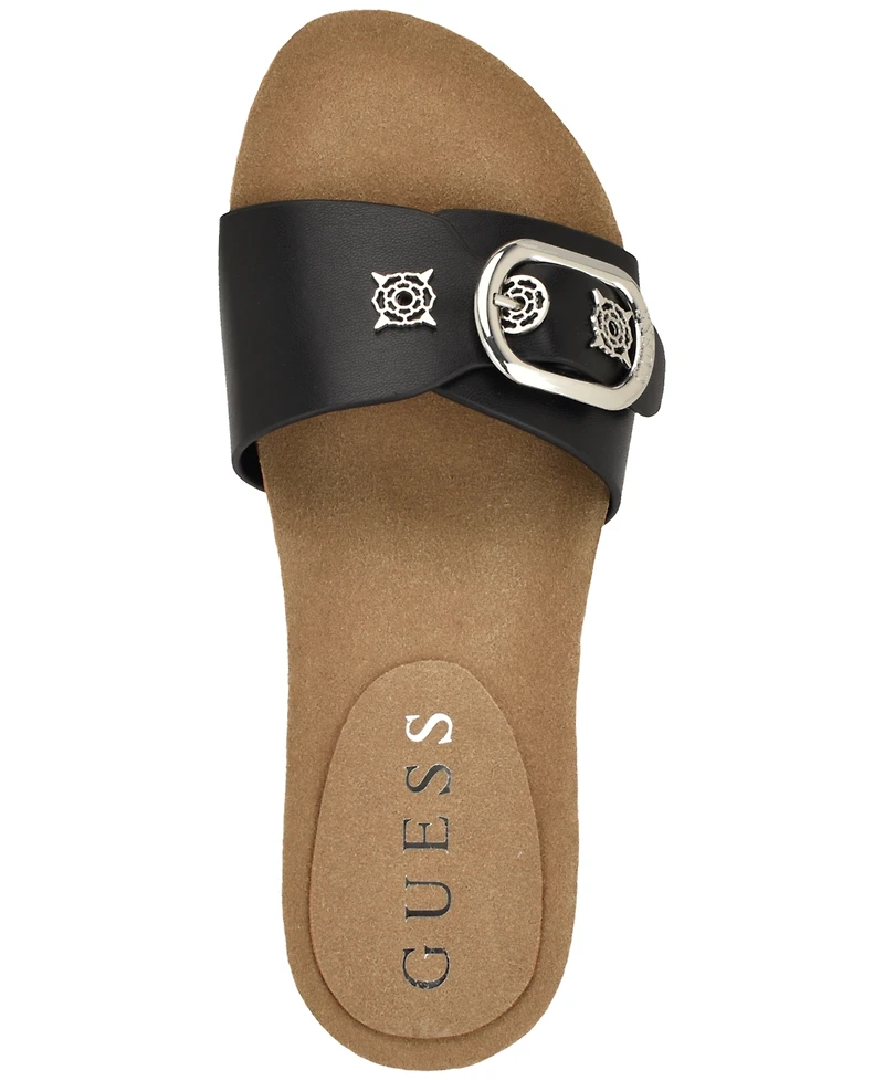 Guess Women's Dexta Ornamented Slip-On Sandals
