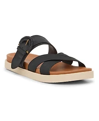 Lucky Brand Women's Morissa Buckle Footbed Flat Sandals