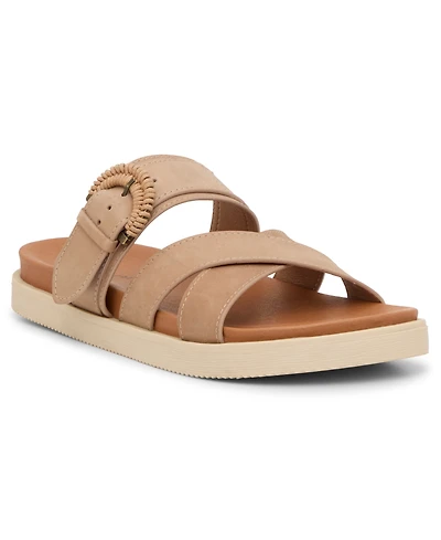 Lucky Brand Women's Morissa Buckle Footbed Flat Sandals