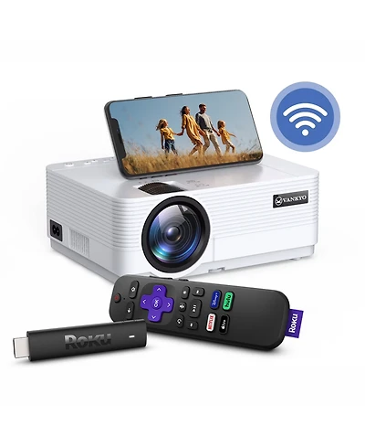 Vankyo Leisure 470 Portable Mini Projector Bundle with Roku Express