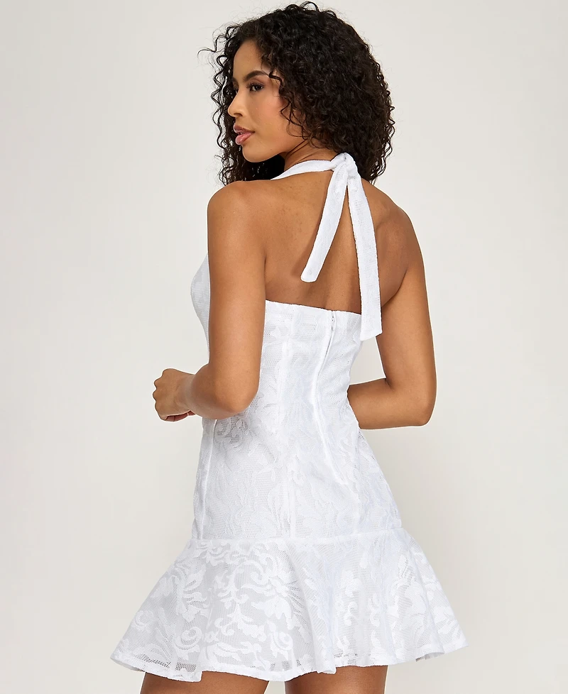 Seni & Cade Junior's Embroidered Ruffle Hem Dress