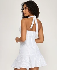 Seni & Cade Junior's Embroidered Ruffle Hem Dress