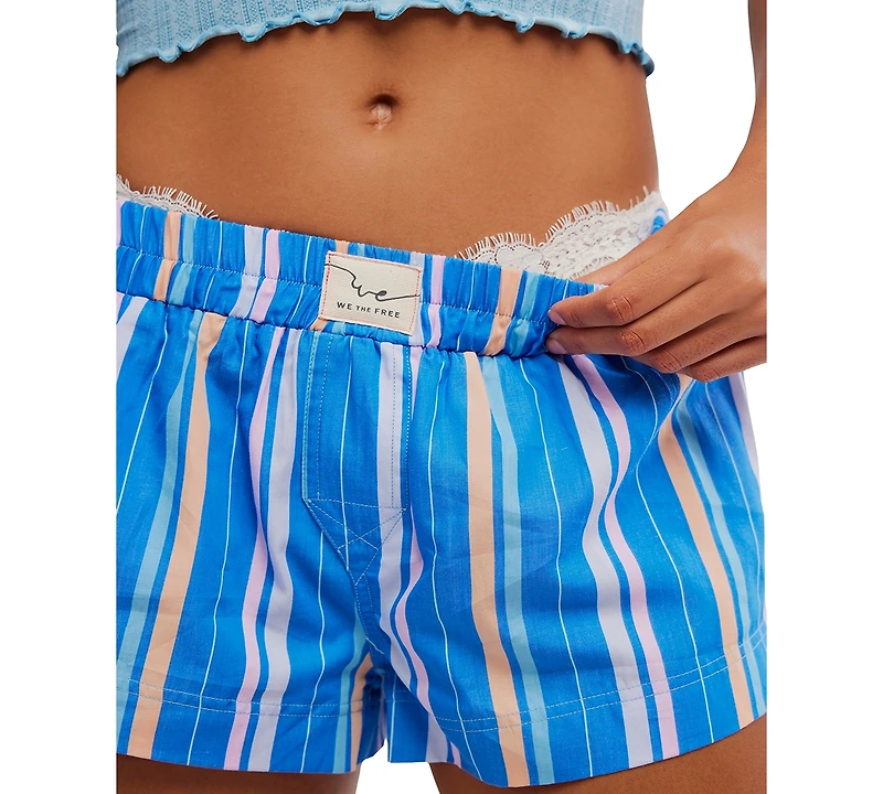 Free People Women's Striped Mini Boxers