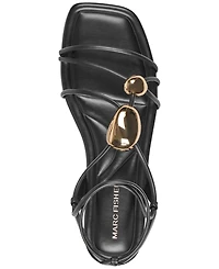 Marc Fisher Women's Malavi Ornamented Strappy Tie-Up Sandals