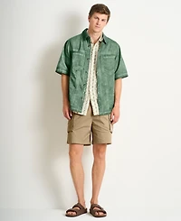 Scotch & Soda Men's Washed Cotton Short-Sleeve Shirt