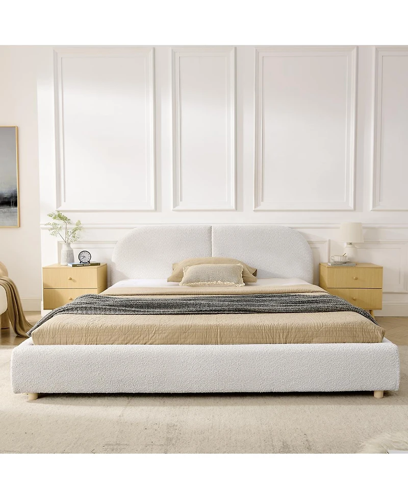 Streamdale Furniture Streamdale Queen Size Upholstered Bed Frame