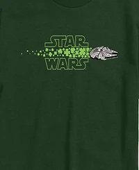 Airwaves Men's Star Wars Millennium Falcon Logo Shamrocks Short-Sleeve Graphic T-Shirt